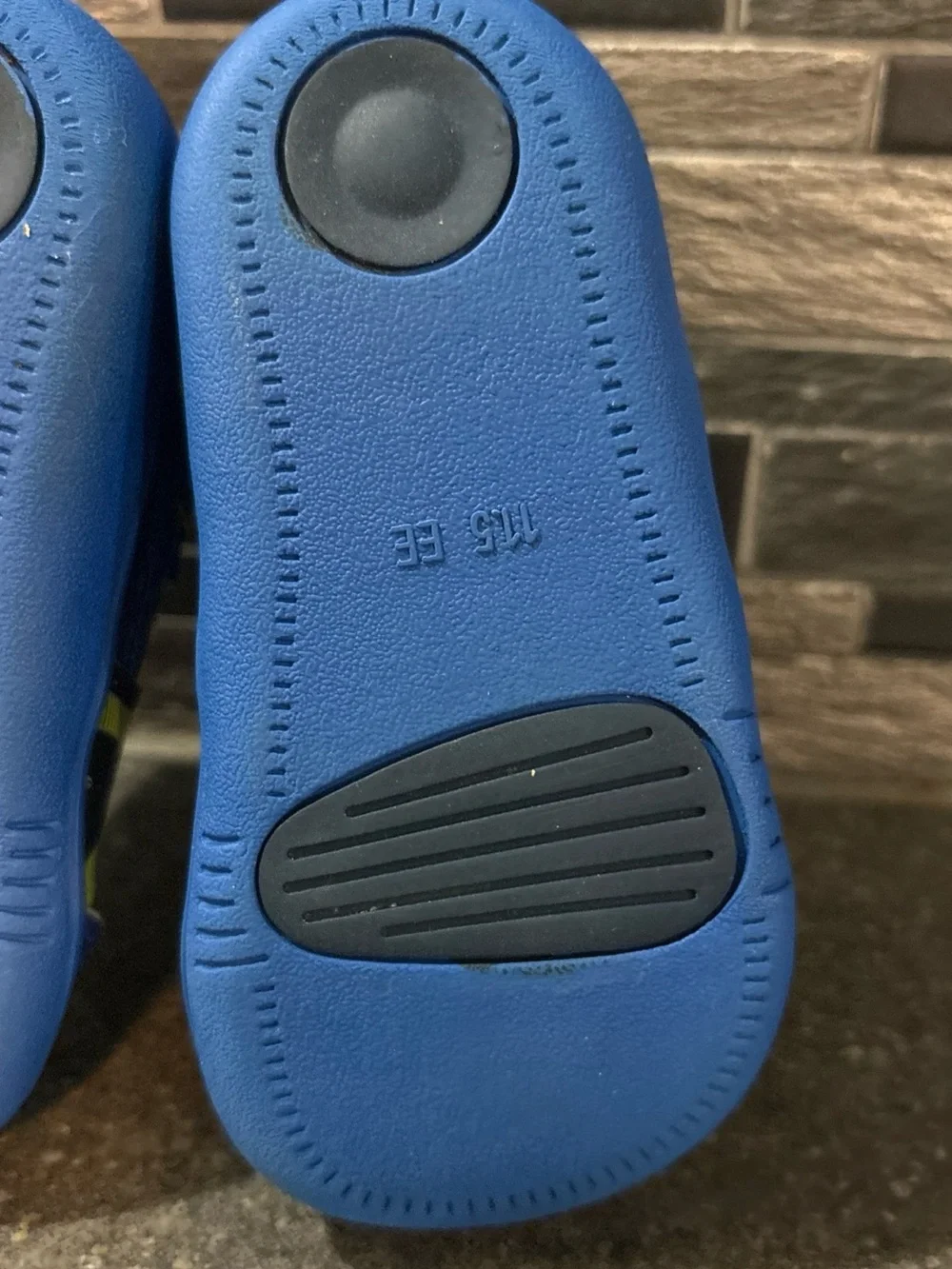 Tsukihoshi Toddler Blue and Yellow Mesh Sneakers